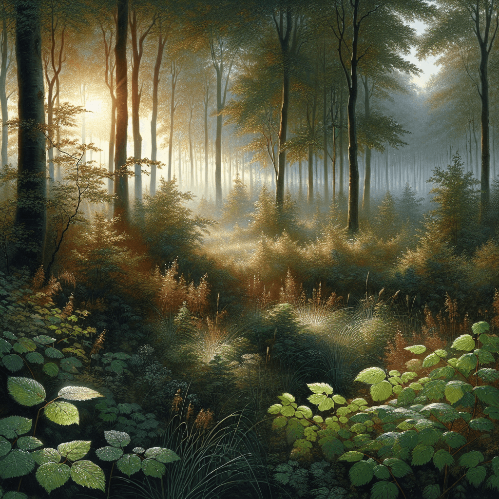 Dewy Morning Forest Paint By Numbers