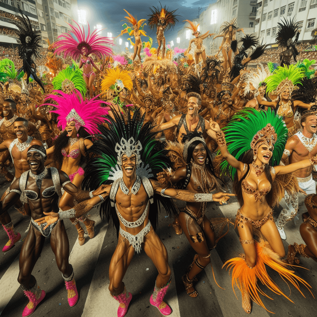 Carnival Of Bloco - Brazil Painting Number Kit
