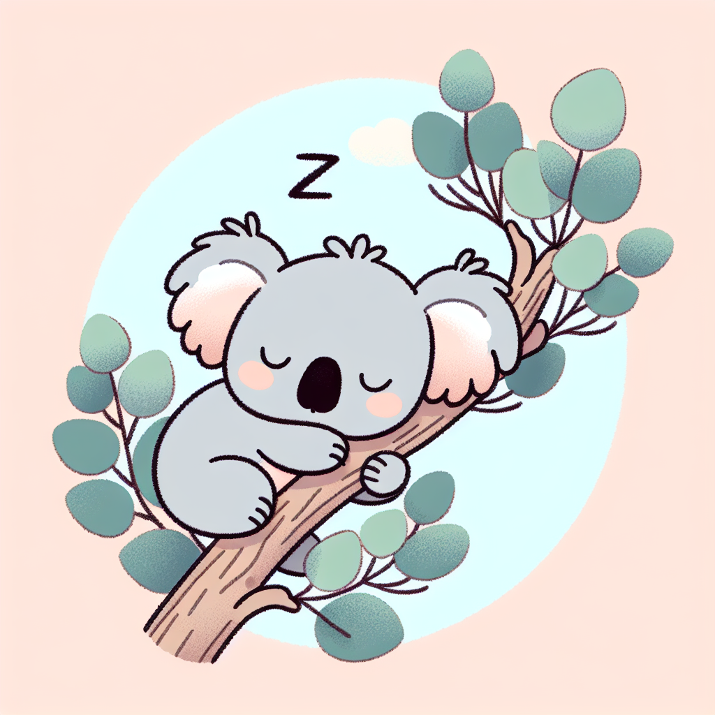 Cheerful Koala Nap Paint By Numbers Kits