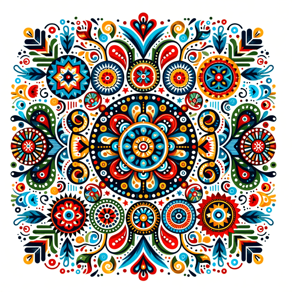 Folk Art Fiesta Painting By Numbers Kit