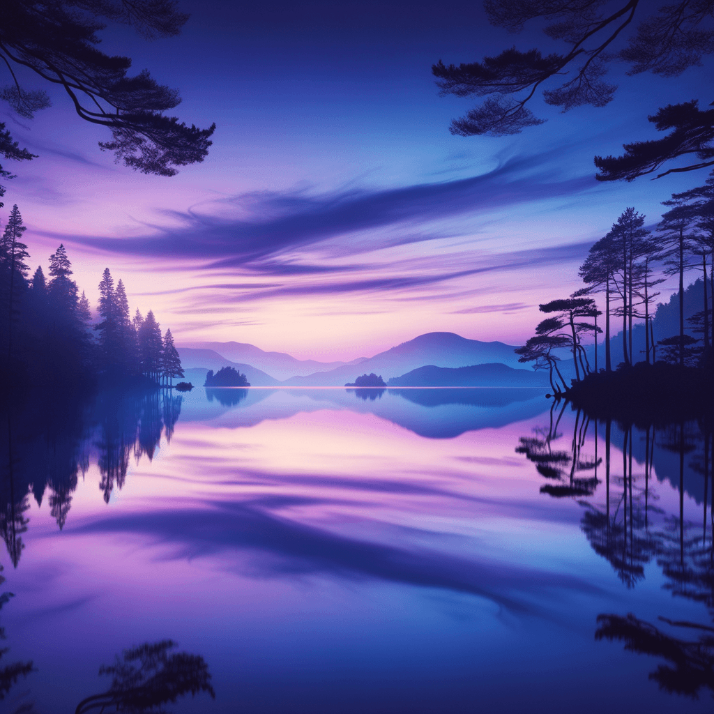 Twilight At The Lake Paint By Numbers
