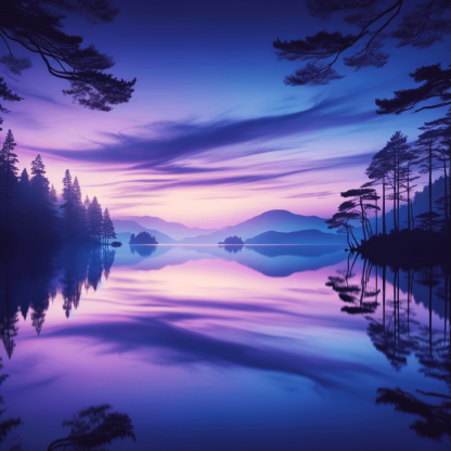 Twilight At The Lake Paint By Numbers