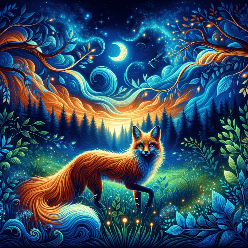 Fox's Enchanted Evening Number Painting