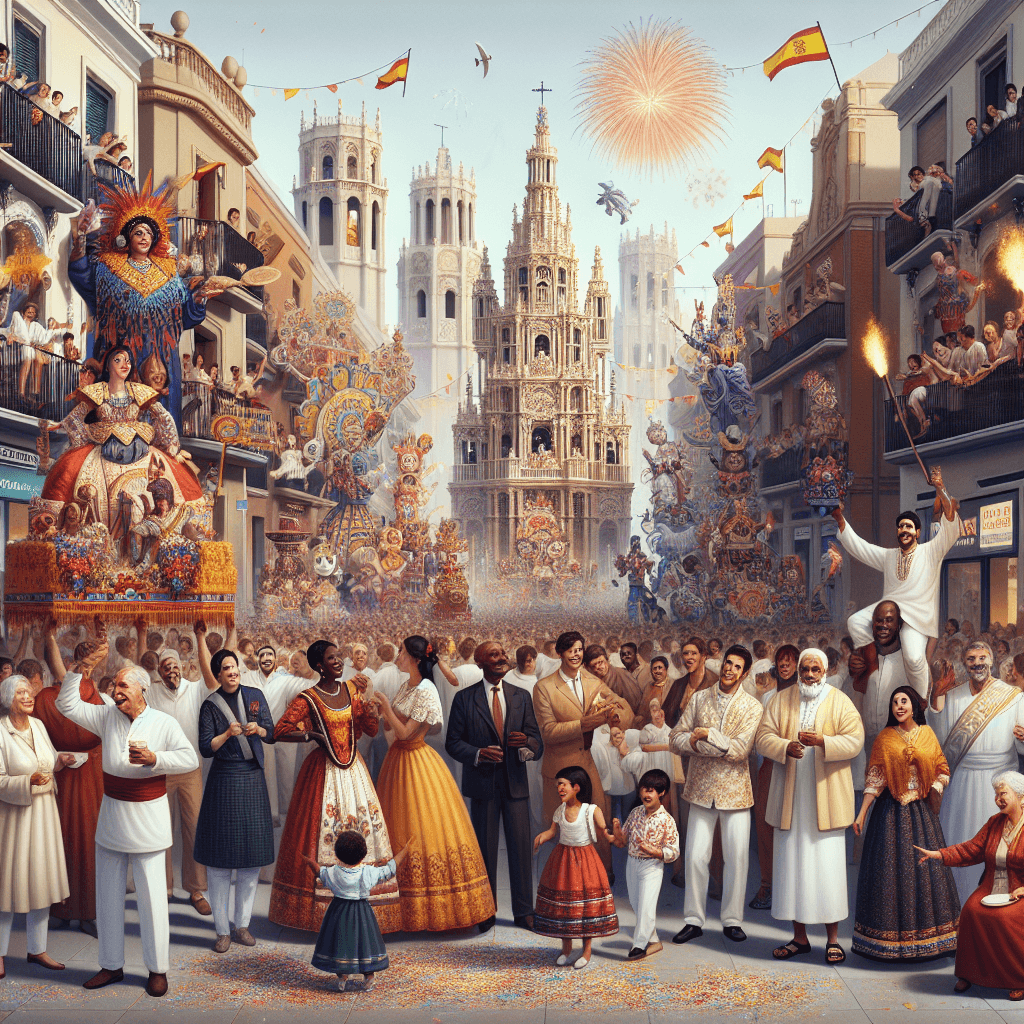 Valencia Las Fallas - Spain Painting Number Kit