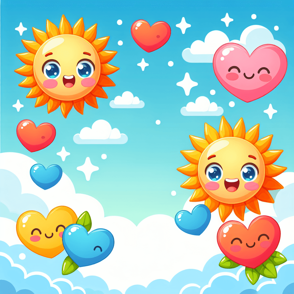 Sunny Skies And Happy Hearts Paint By Numbers Art