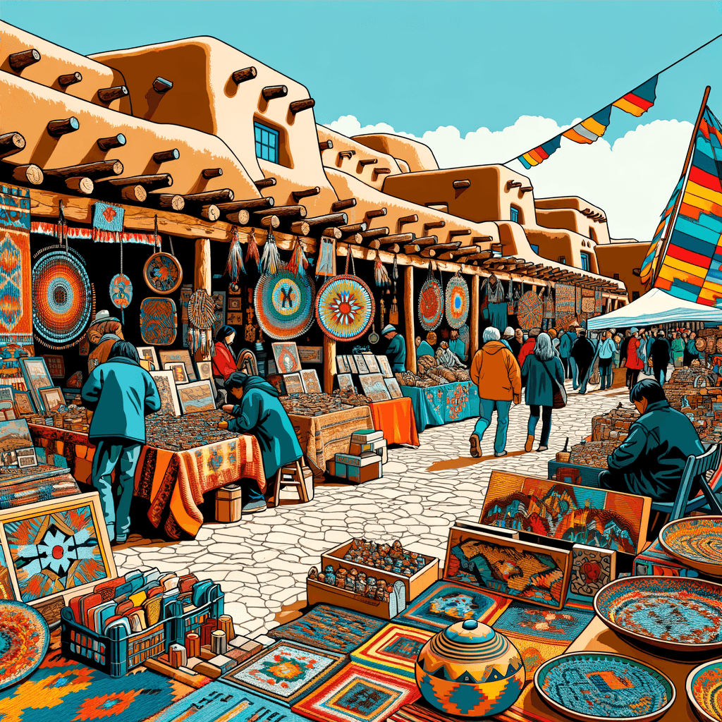 Santa Fe Indian Market - Santa Fe Painting By Numbers Kit