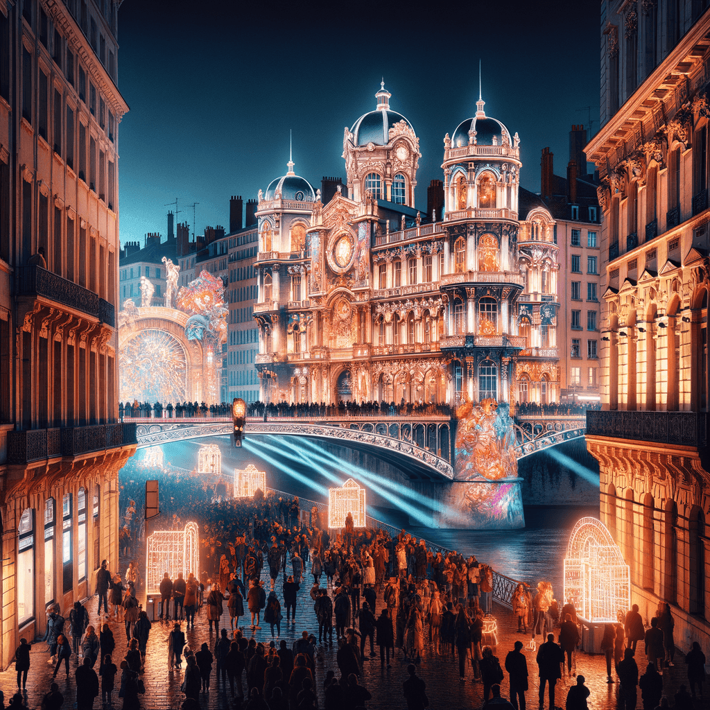 La Fête Des Lumières - Lyon, France Paint By Color