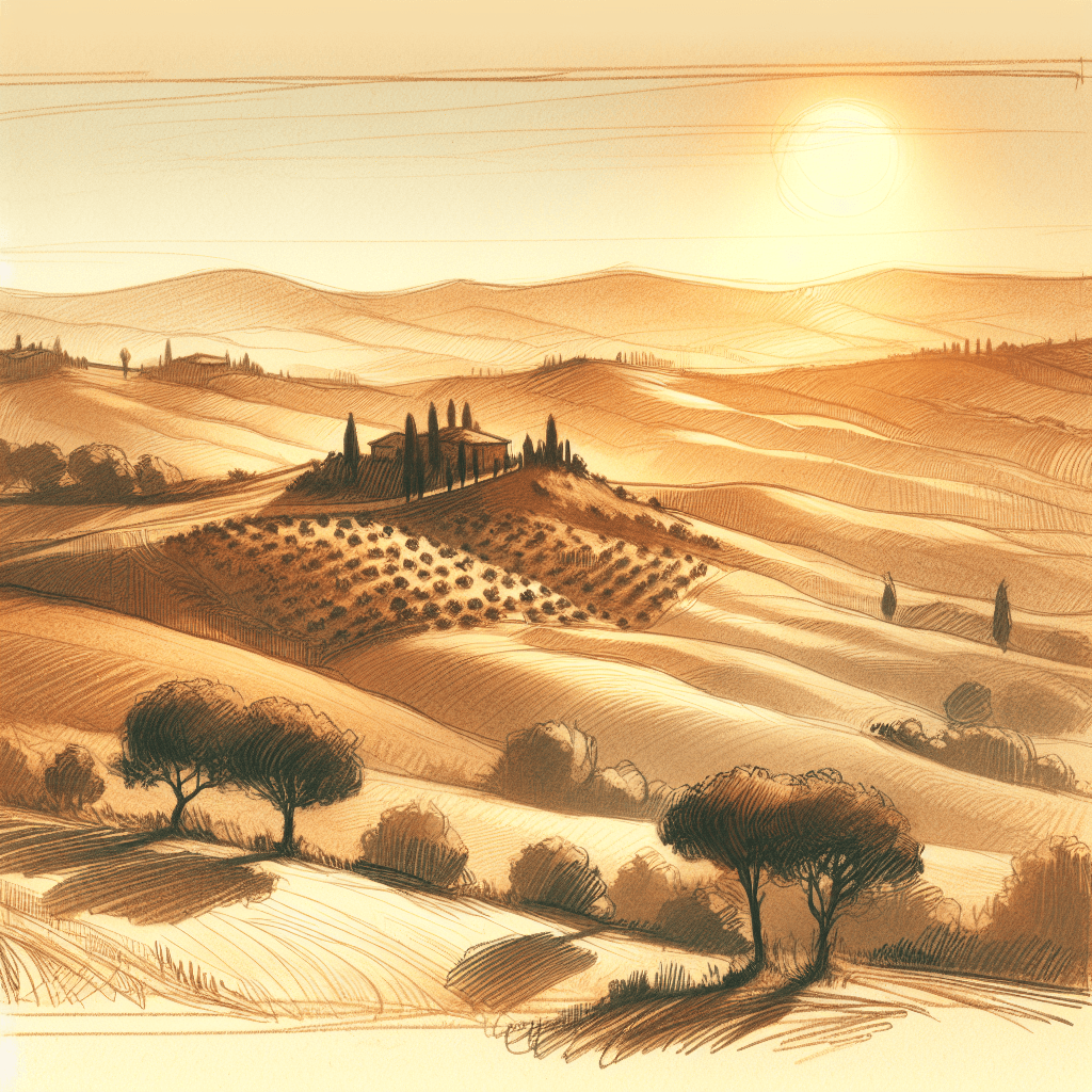 Morning In Tuscany Paint By Color