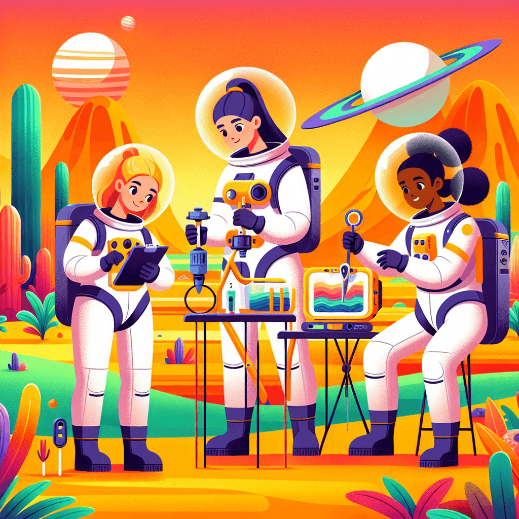 Space Colony Pioneers DIY Paint By Numbers