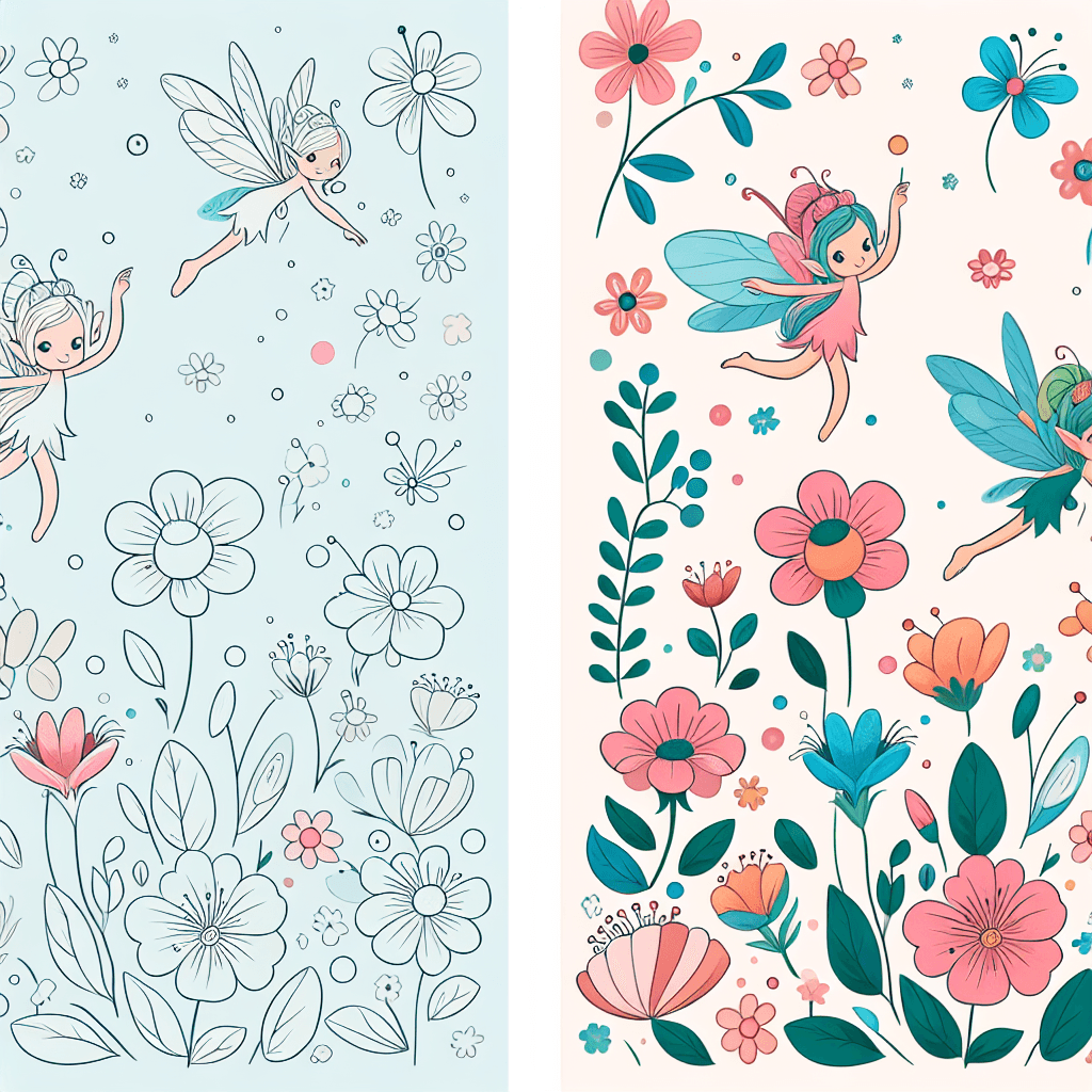 Whimsical Garden Pixies Paint By Number
