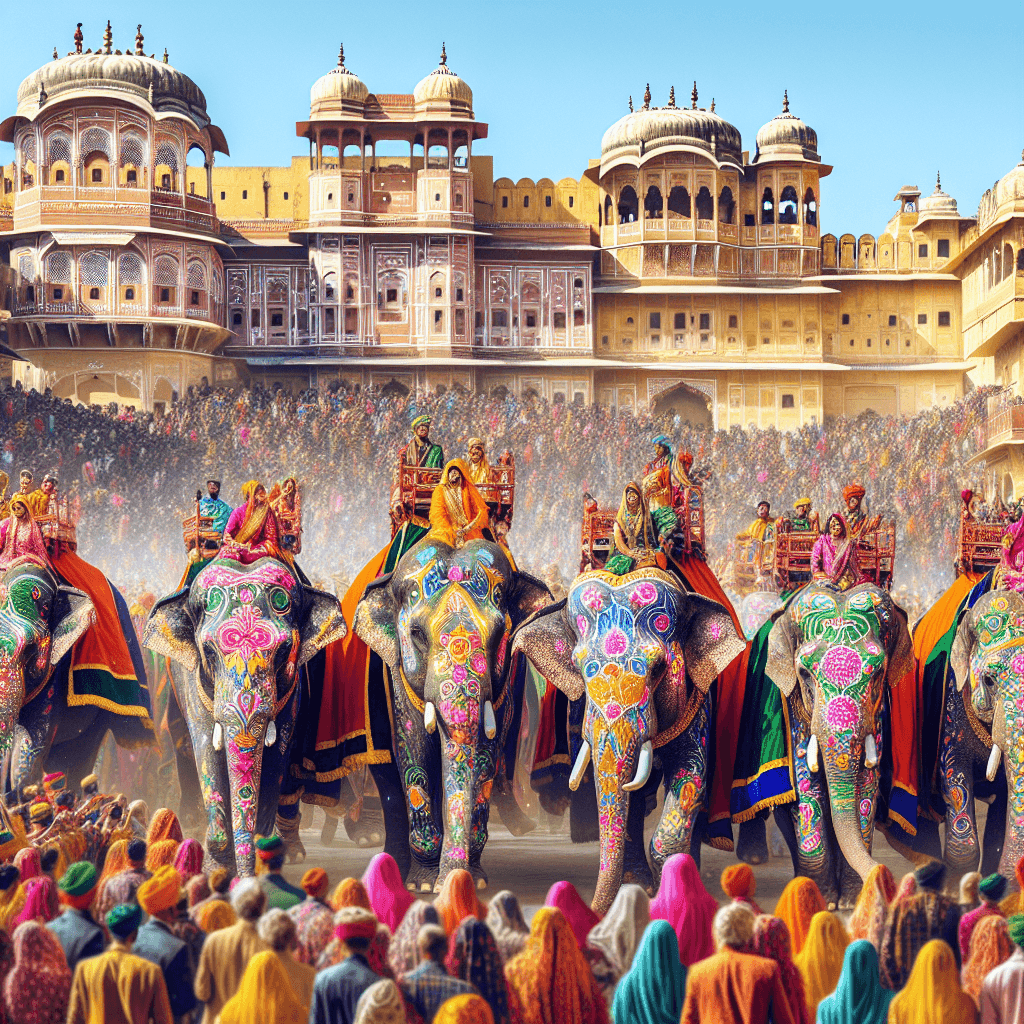 Elephant Festival - Jaipur, India Paint By Number