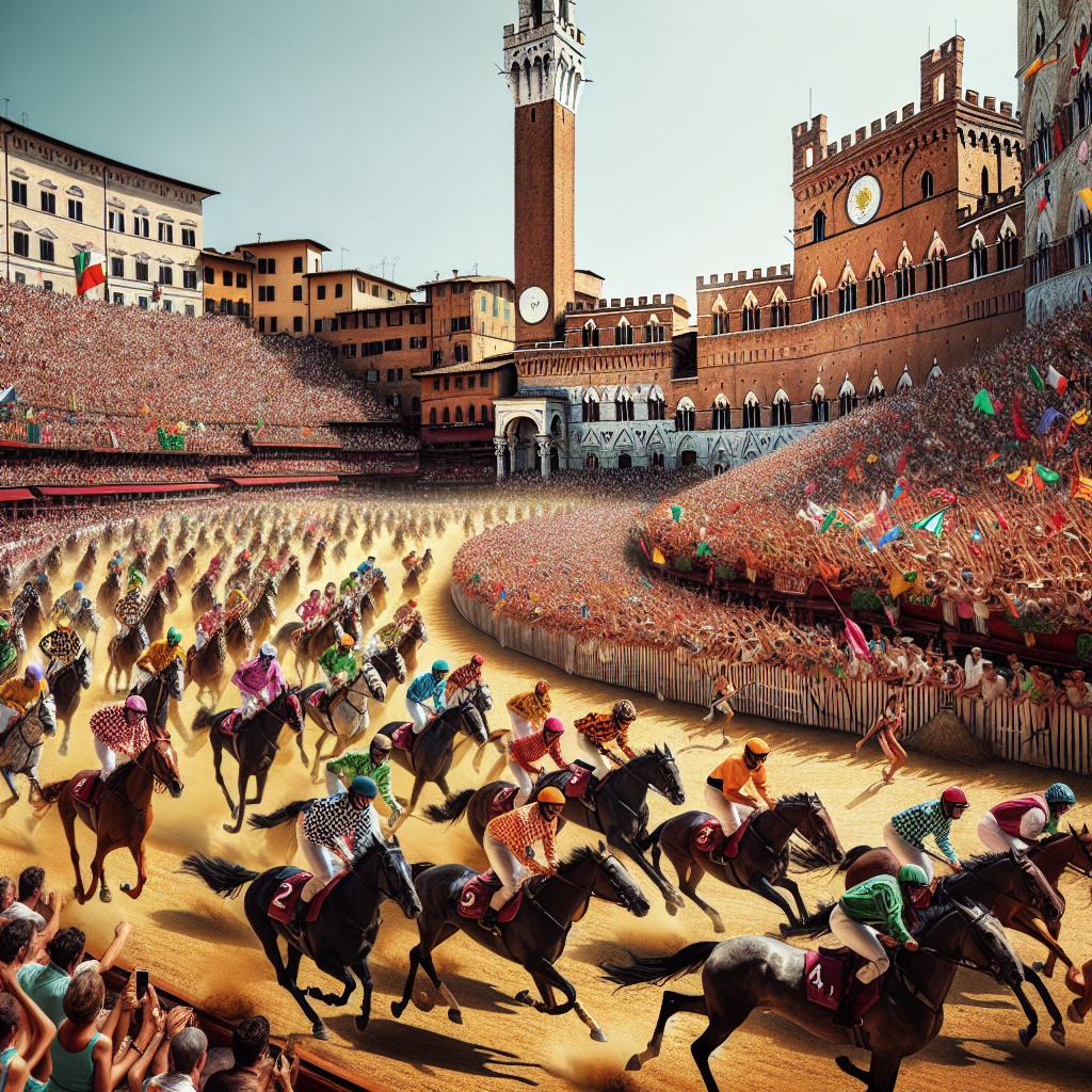 Il Palio Di Siena - Siena, Italy Painting By Numbers Kit