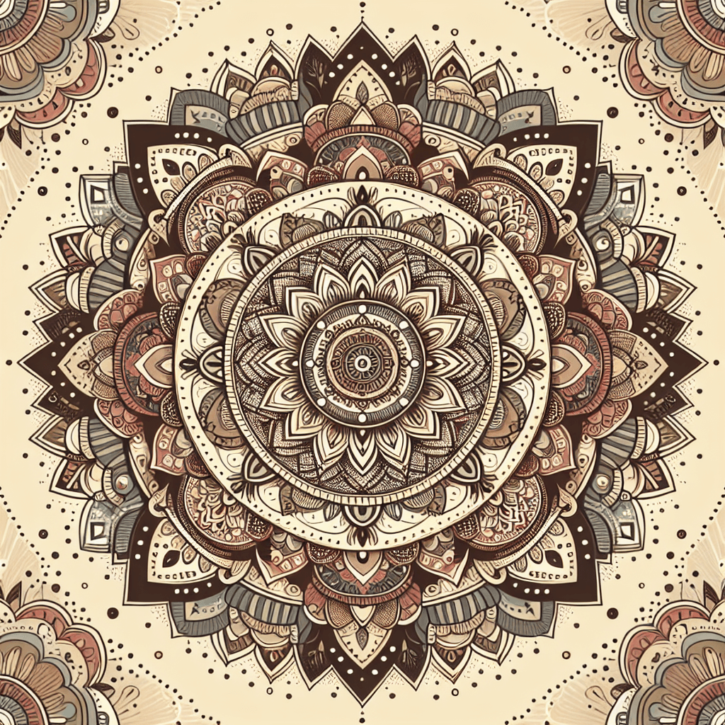 Bohemian Mandala Trance Painting Number Kit