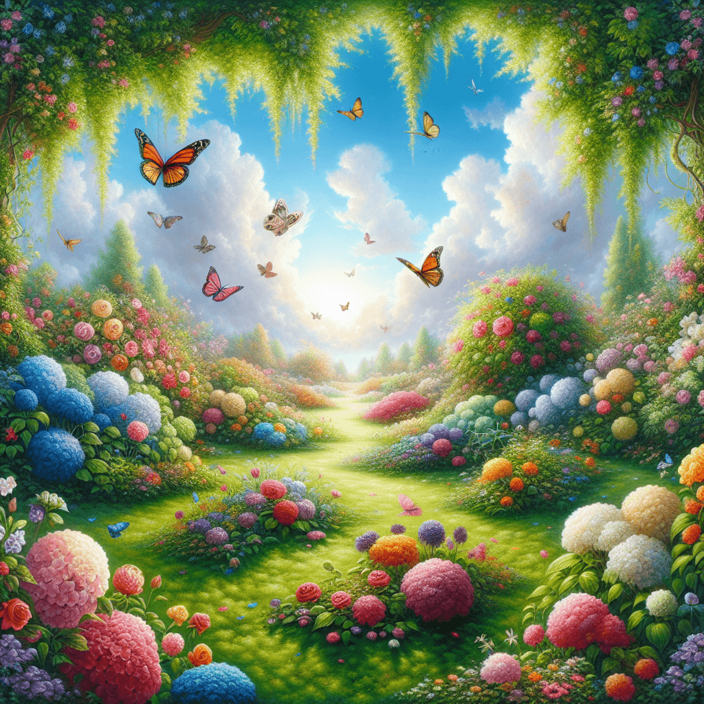 Enchanting Garden Dreamscape Paint By Color