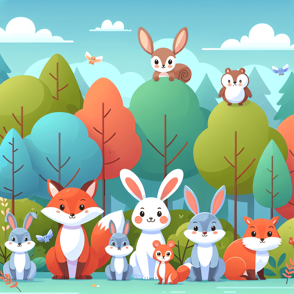 Friendly Woodland Critters Painting Number Kit