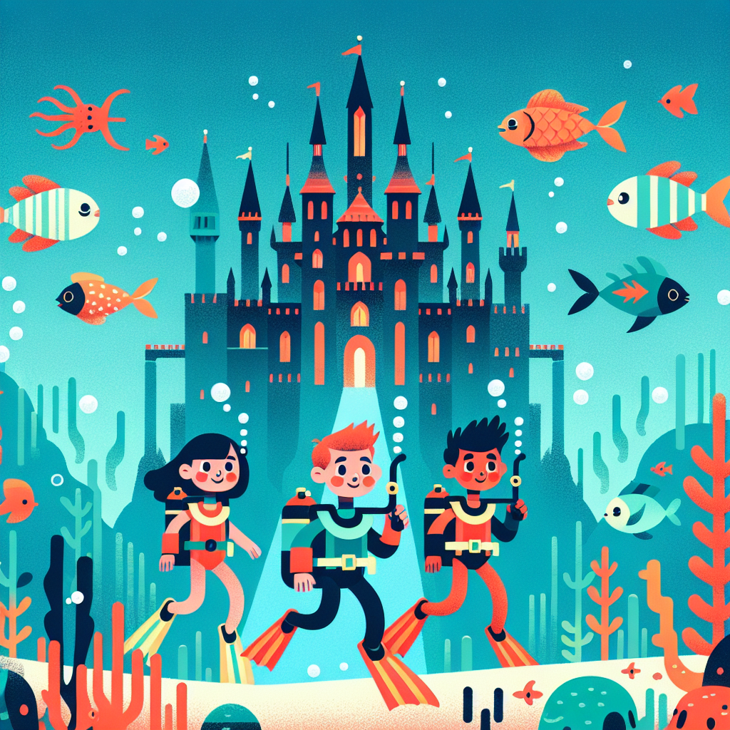 Underwater Castle Expedition Painting Number Kit