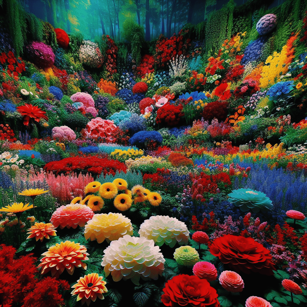 Vibrant Floral Fantasy DIY Paint By Numbers
