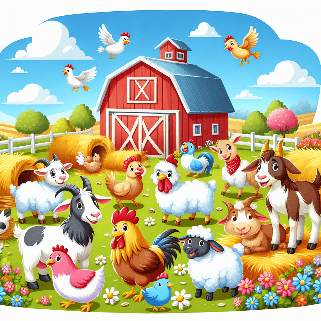 Sunny Days With Farm Animals Numbered Painting Kits