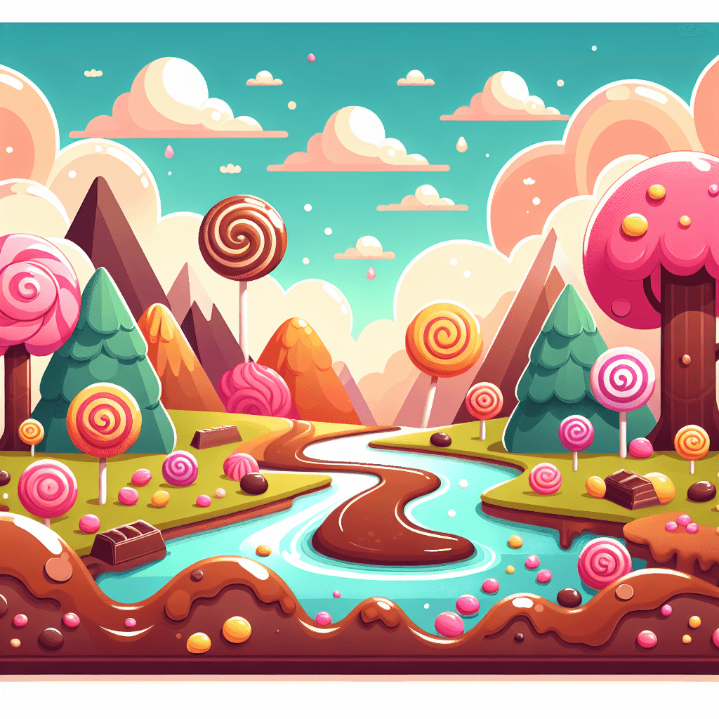 Cheery Candy Land Adventure Numbered Painting Kits
