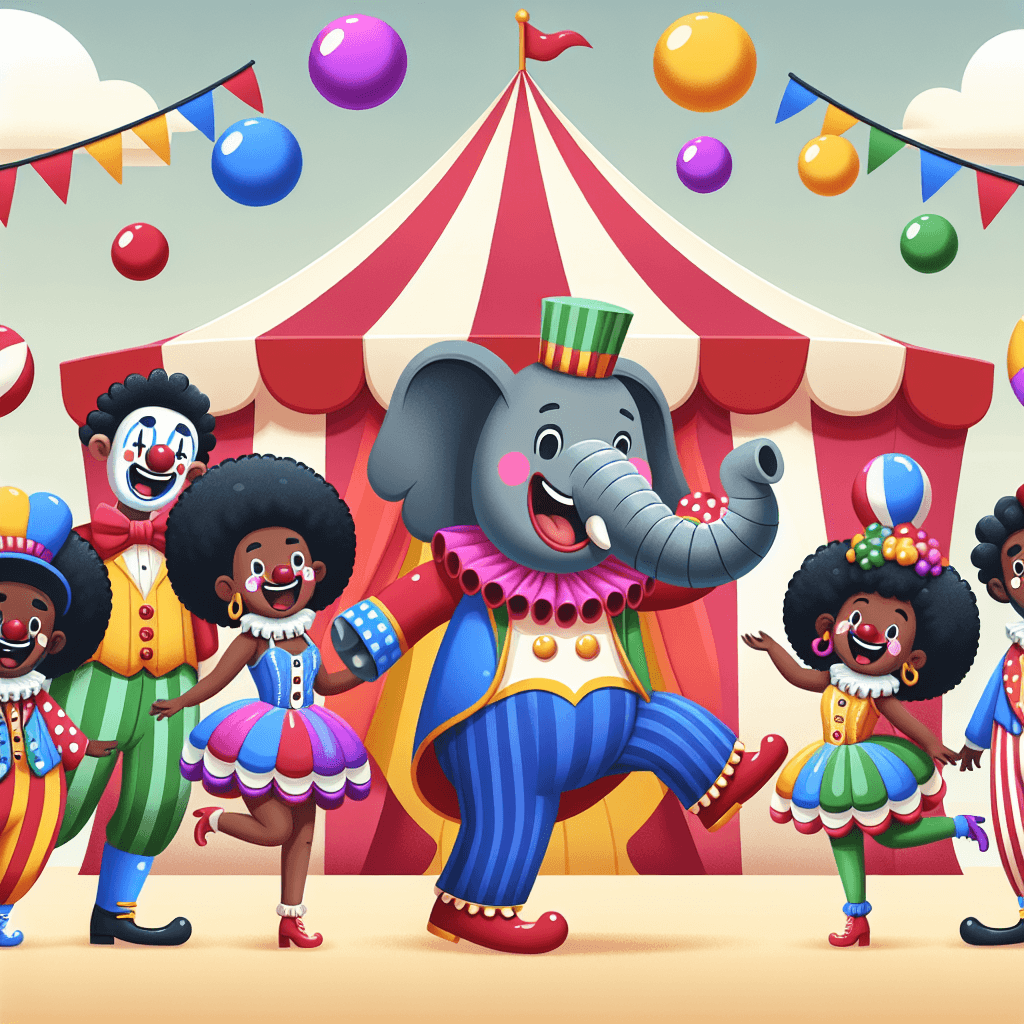 Jolly Circus Adventure Paint By Numbers Art
