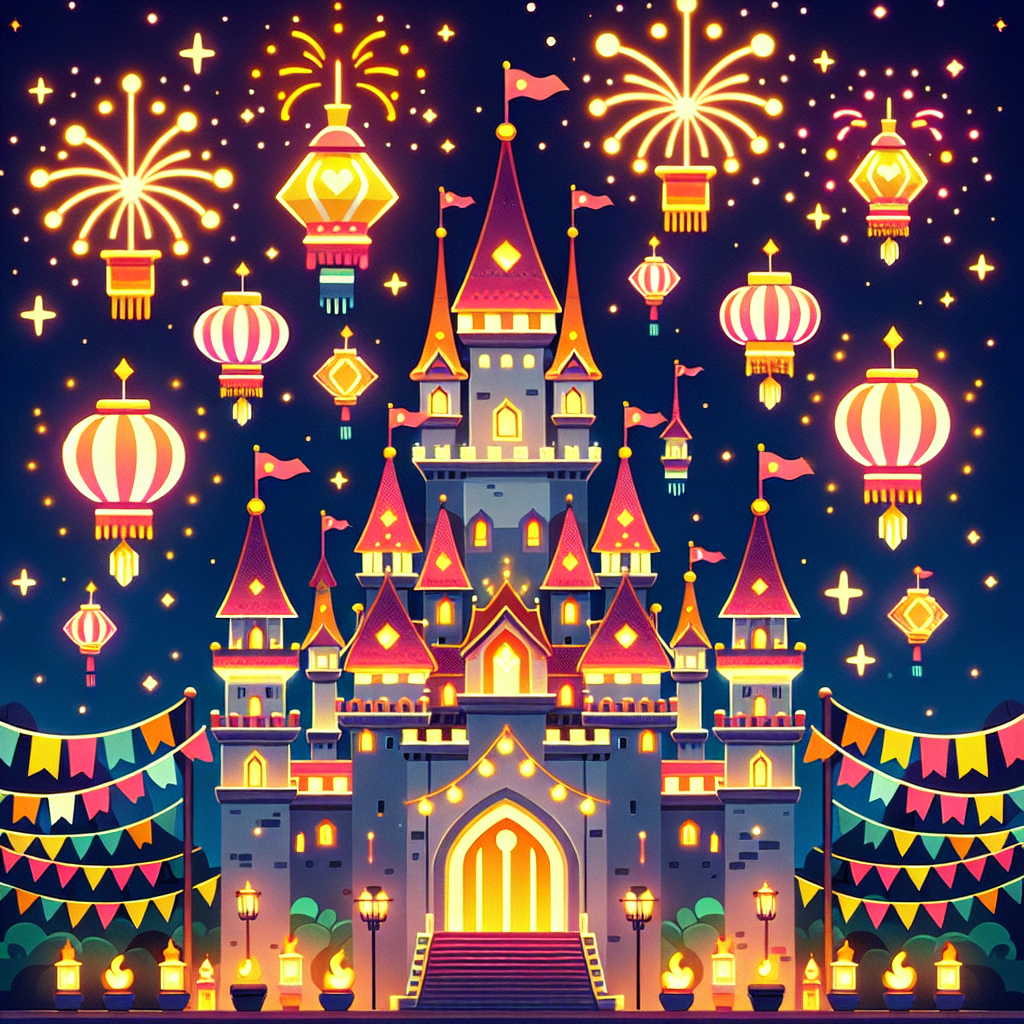Castle's Festival Of Lights Paint By Numbers