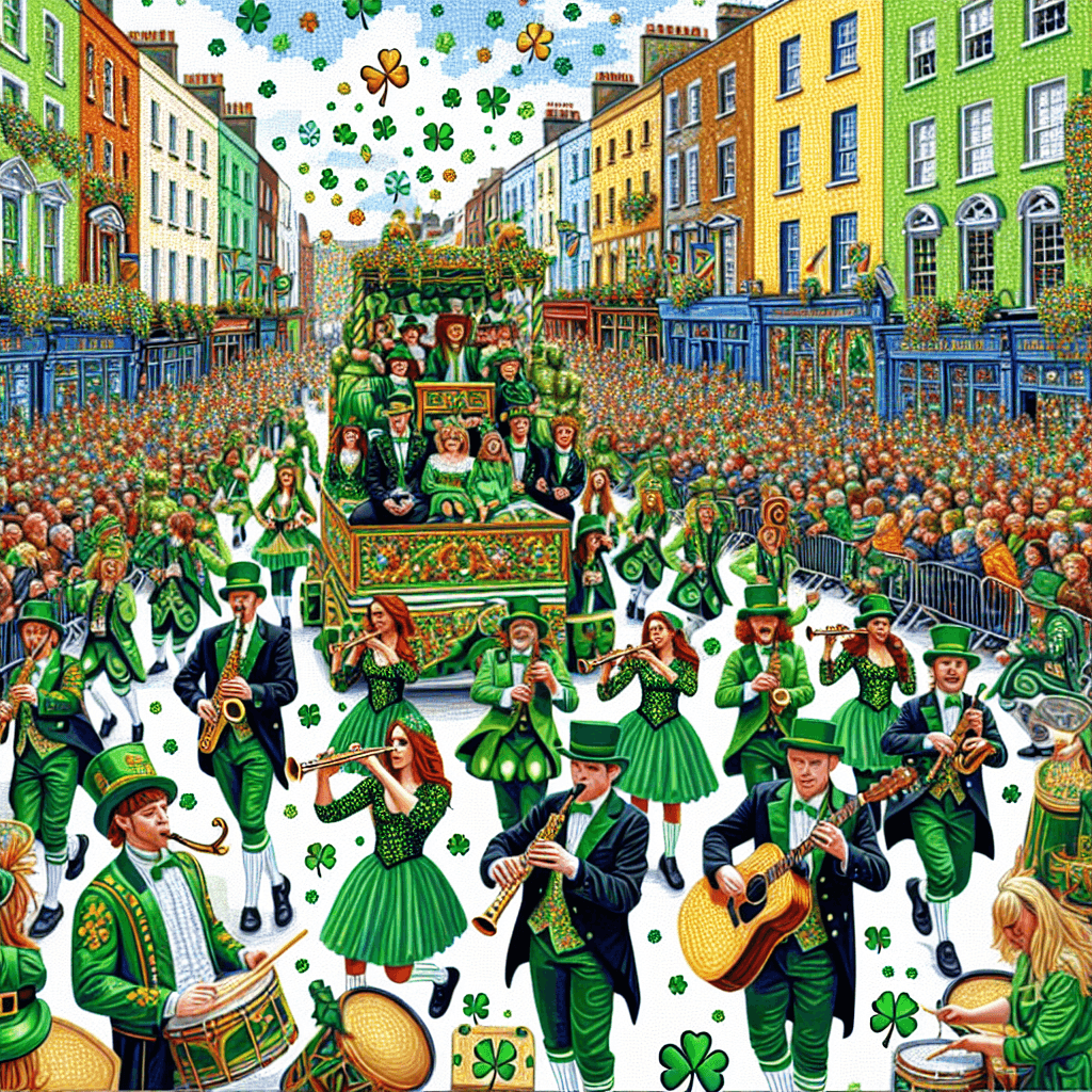 Dublin St. Patrick's Day Festival - Ireland Painting By Numbers Kit