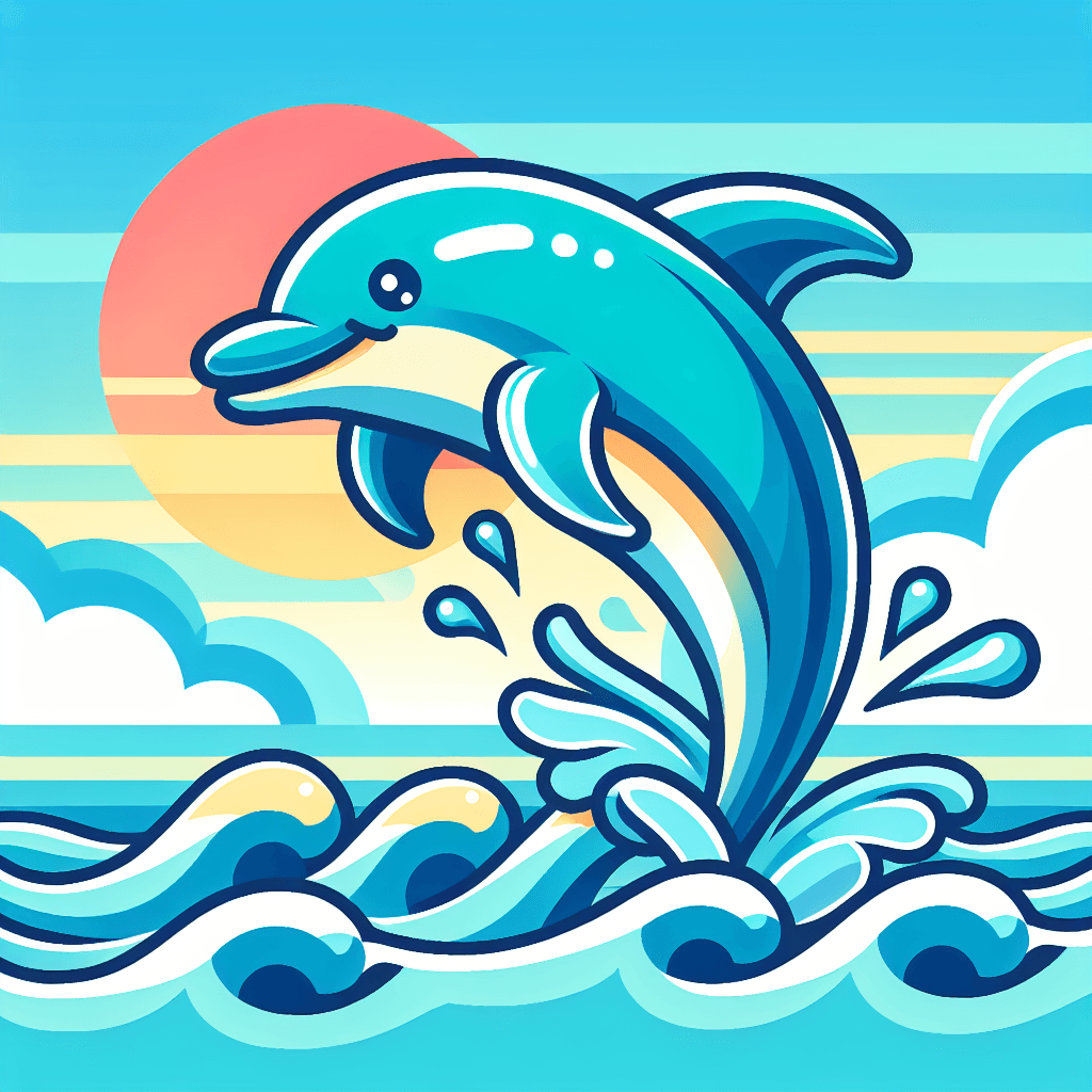 Lively Dolphin Paint By Number