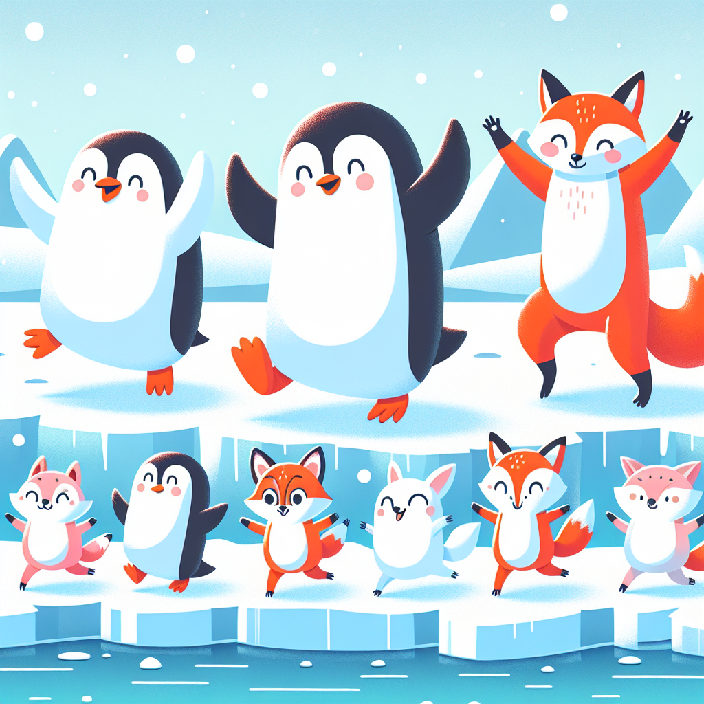 Polar Playmates Parade Paint By Number