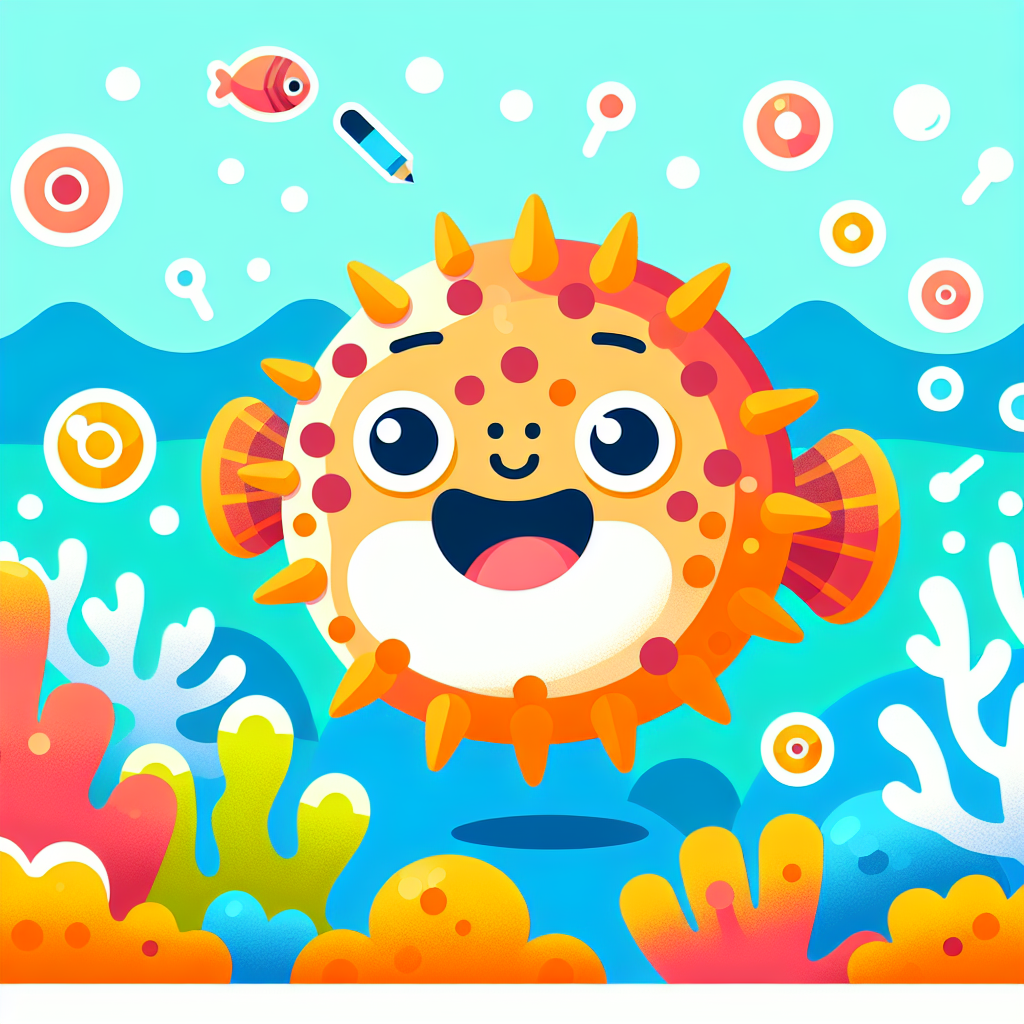 Lively Pufferfish Paint By Numbers Art