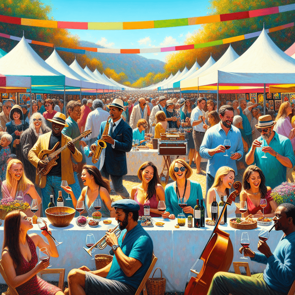Palo Alto Art And Wine Festival Paint By Numbers