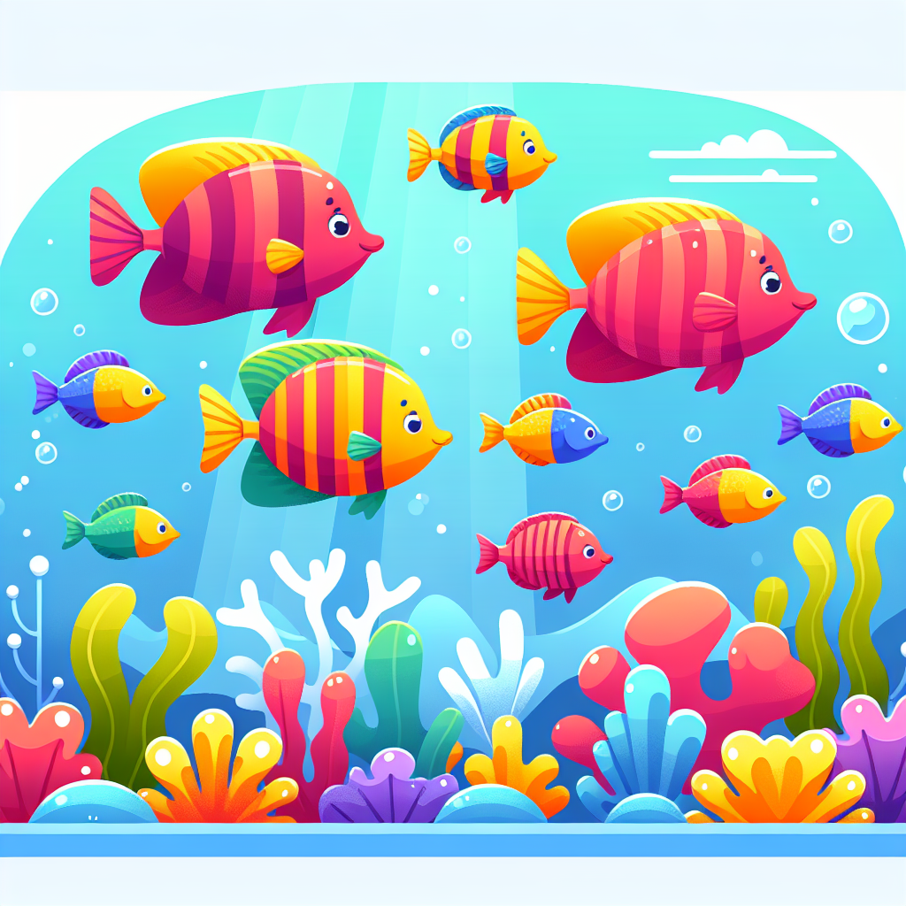Tropical Fish Reef Dance Paint By Color