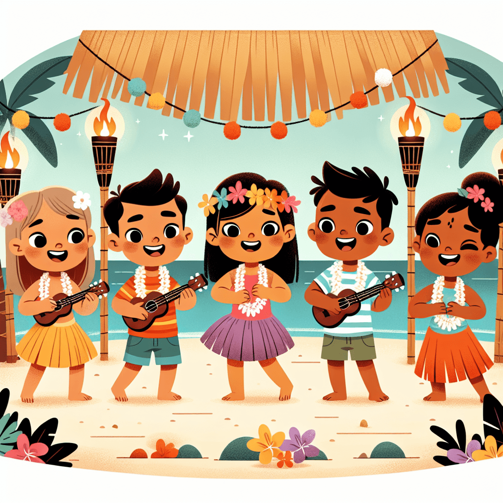 Tropical Island Luau Paint By Number