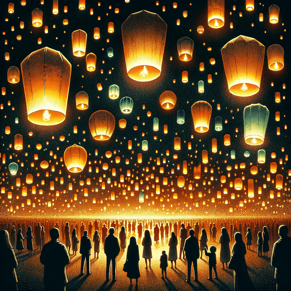 Chinese Lantern Festival - Taiwan Paint By Numbers Kits