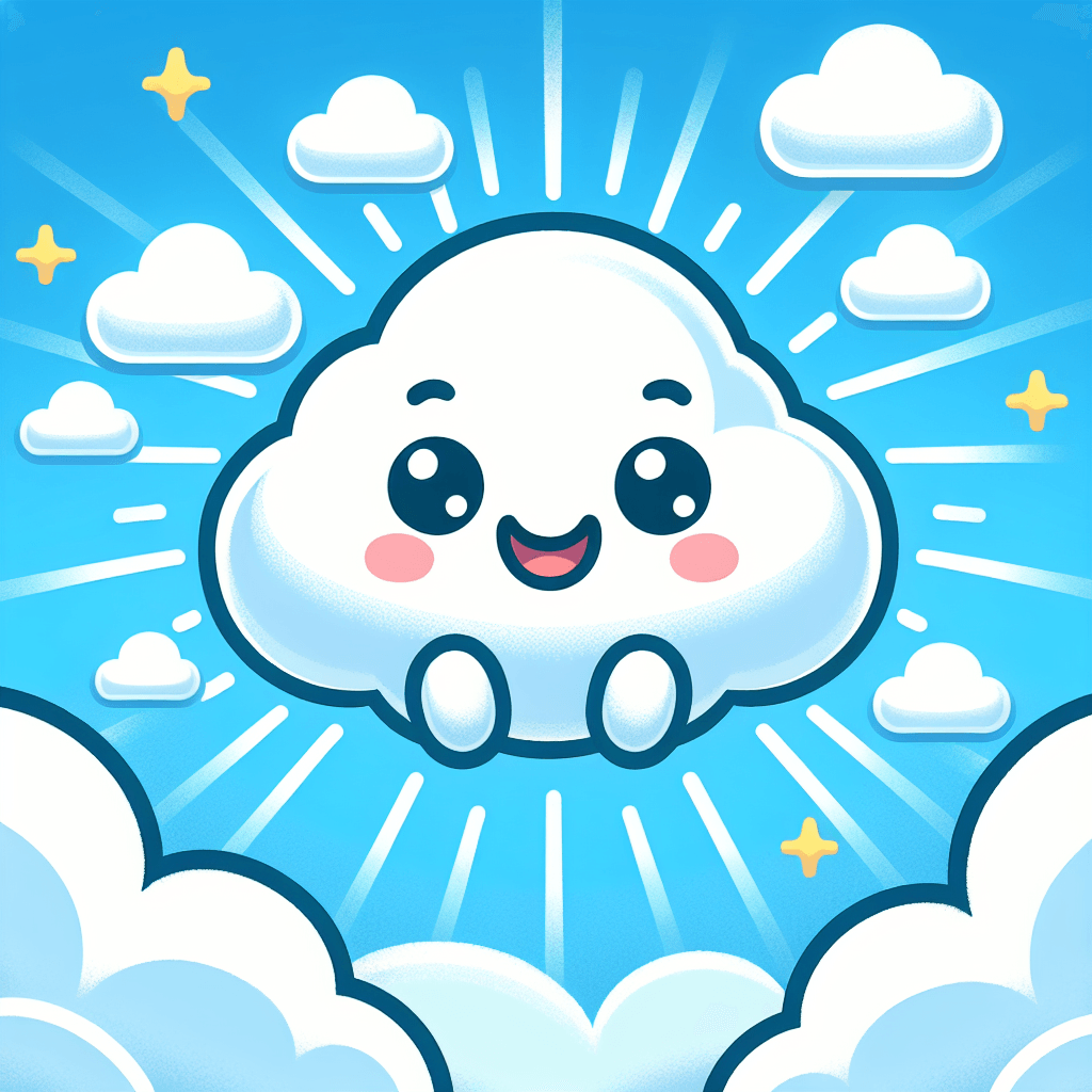 Sunny Cloud Bouncer Numbered Painting Kits