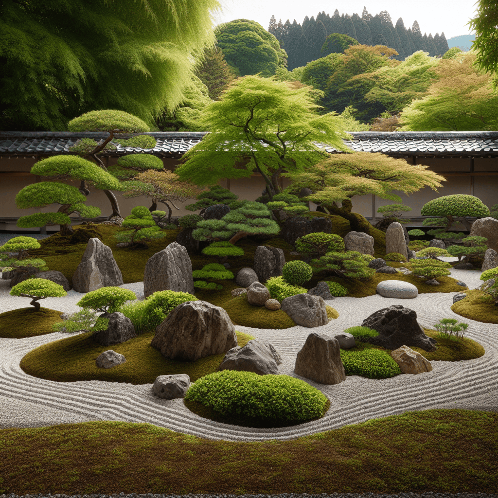 Japanese Zen Garden Number Painting