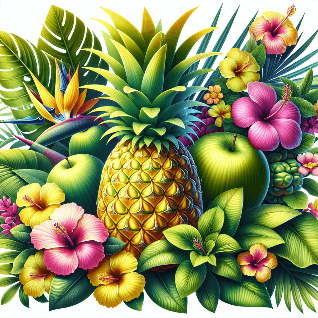 Pineapple Paradise DIY Paint By Numbers