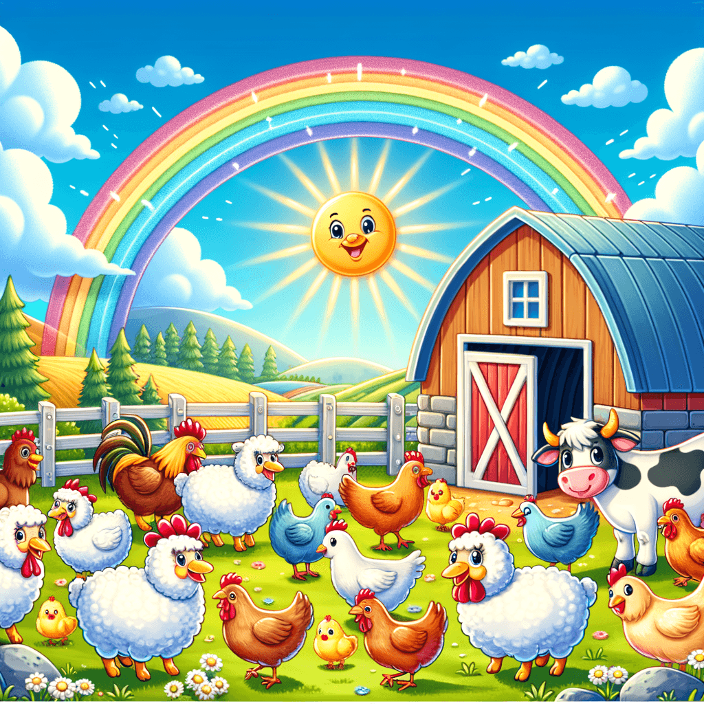 Joyful Farmyard Frolic Paint By Numbers Art