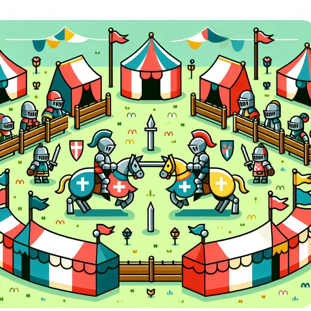 Historic Medieval Festival Number Painting