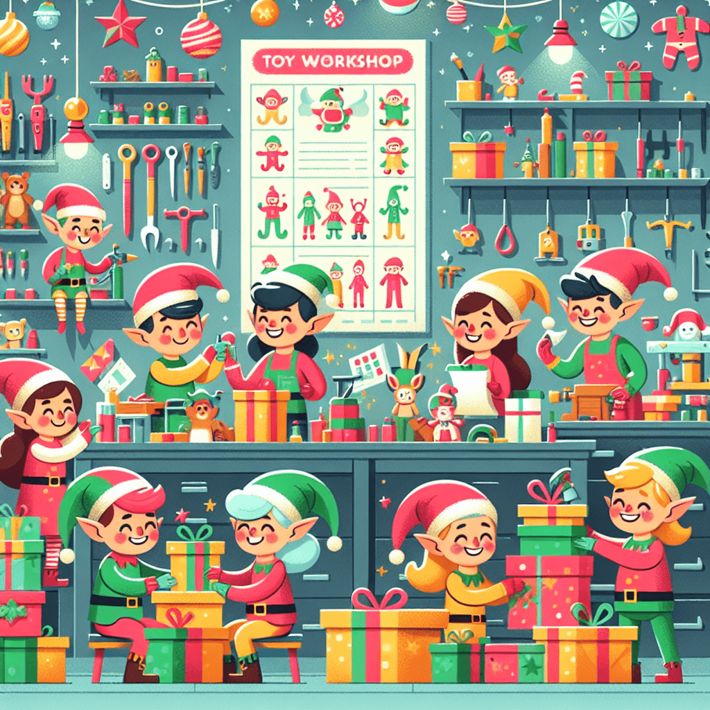 Enchanting Elves' Workshop Numbered Painting Kits