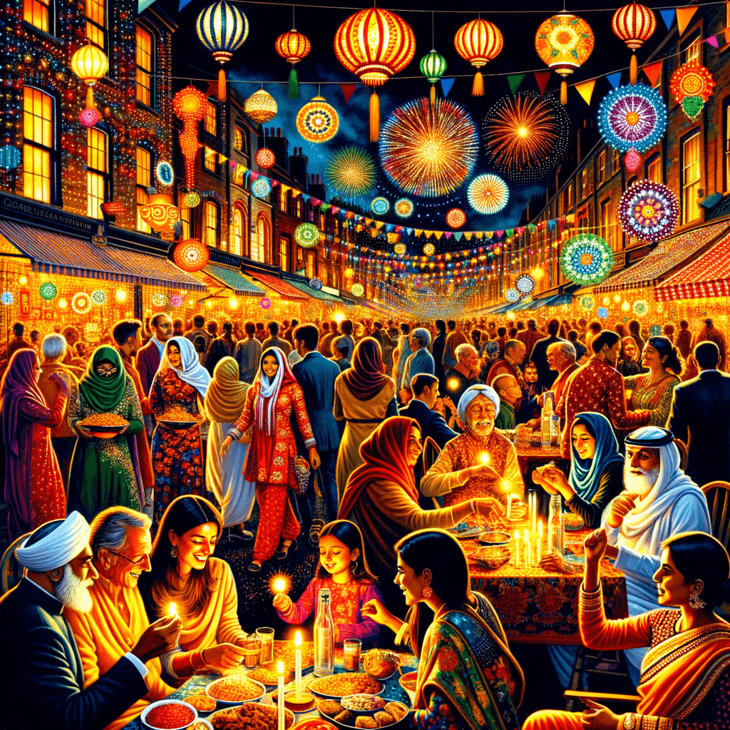 Diwali Festival - United Kingdom Paint By Color