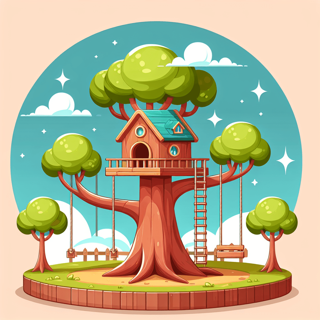Colorful Treehouse Numbered Painting Kits
