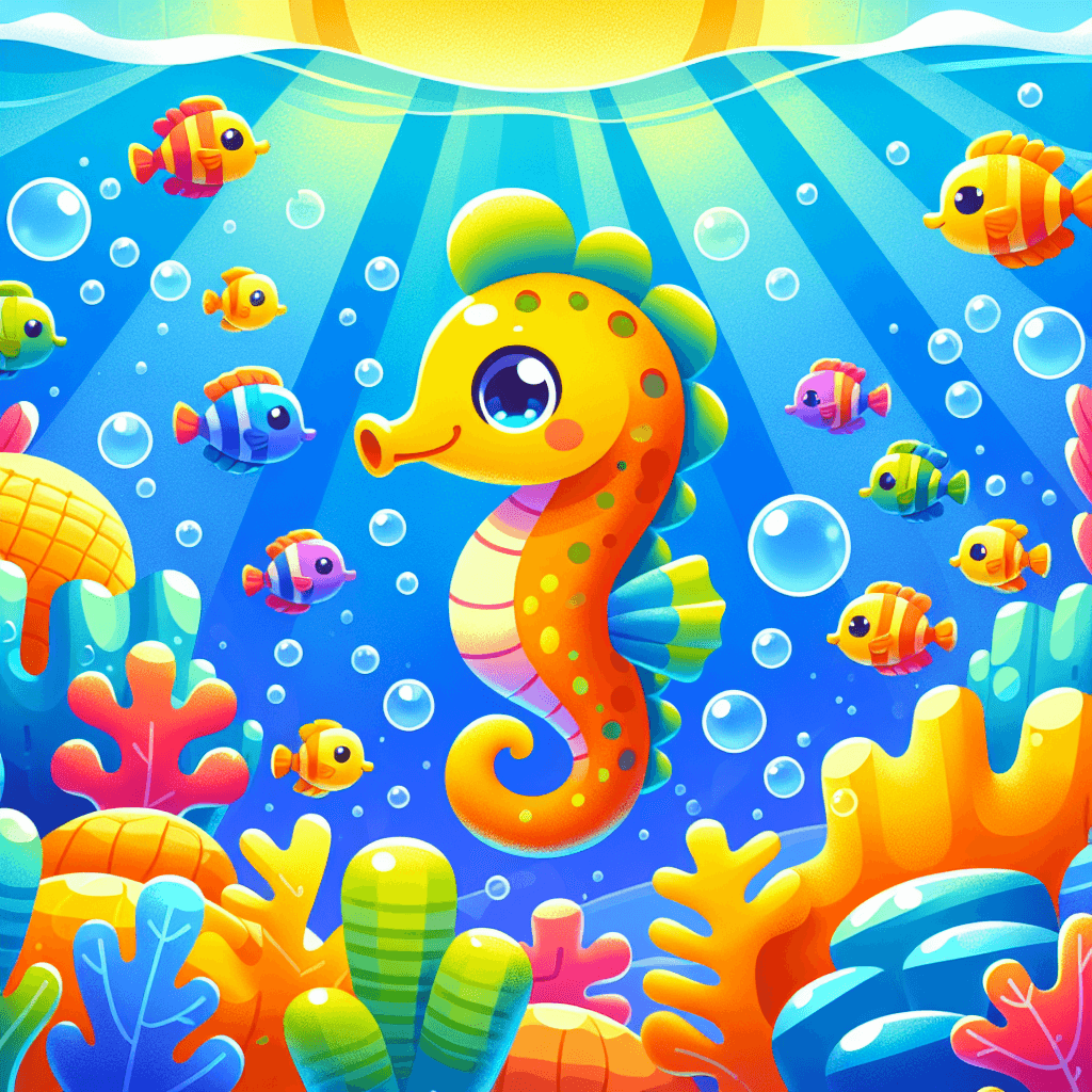 Silly Seahorse Dance Paint By Numbers Kits