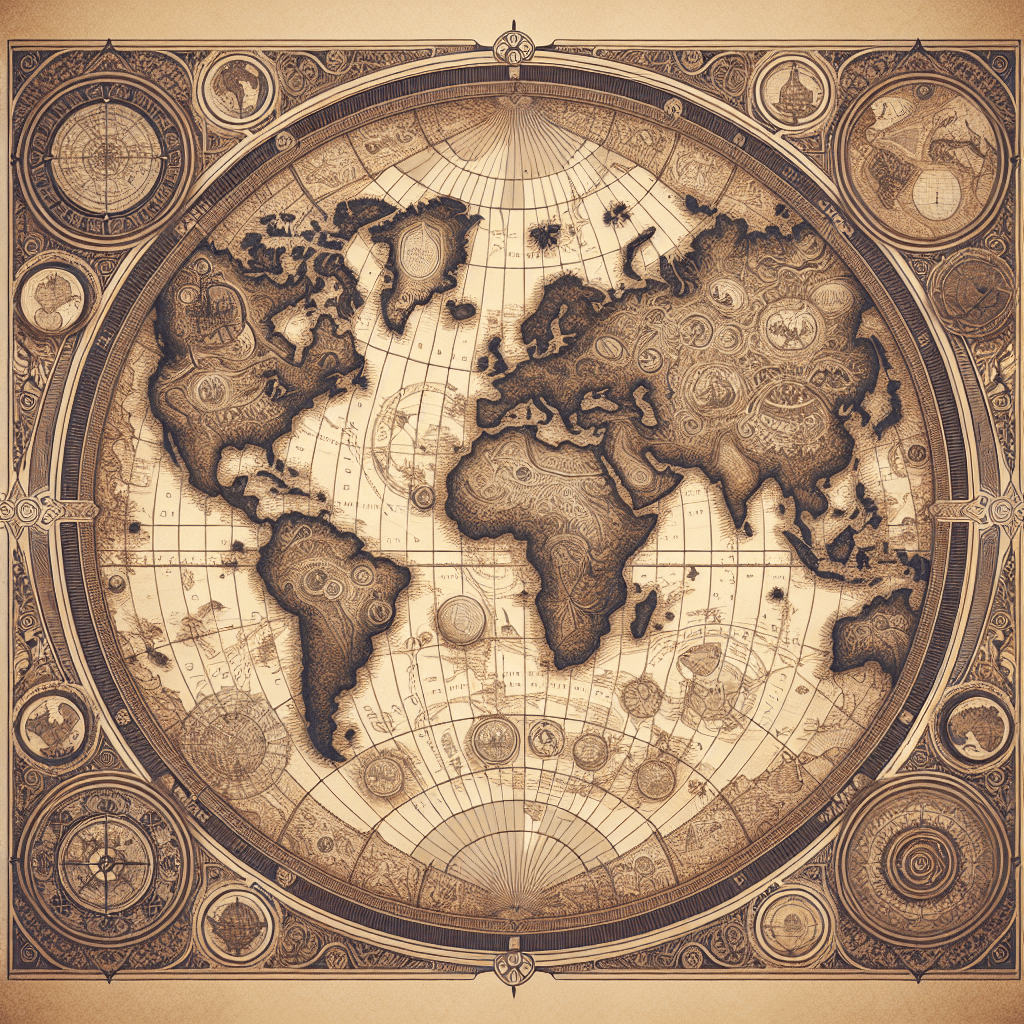World Explorer's Map Paint By Color