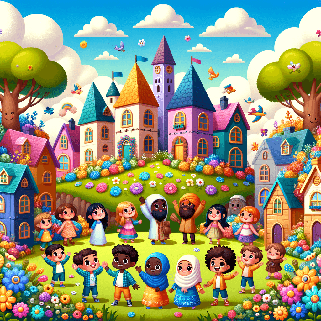 Sweet Fairy Tale Village Paint By Number