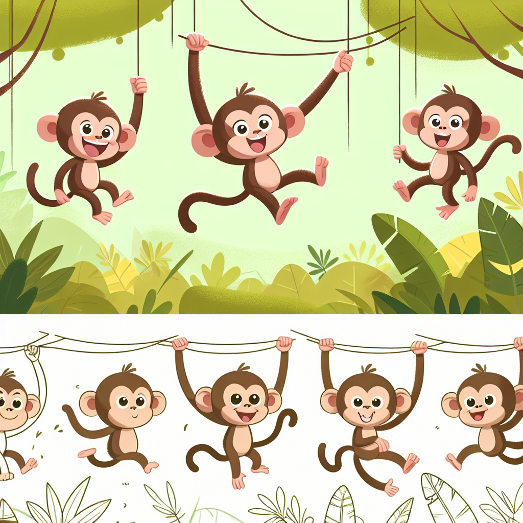 Mischievous Monkey Antics Paint By Number