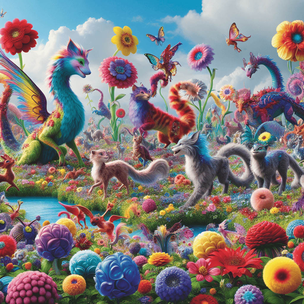 Whimsical Meadow Fantasy Paint By Color