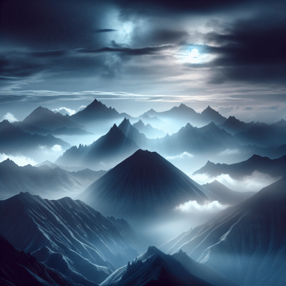 Mysterious Mountains Paint By Number