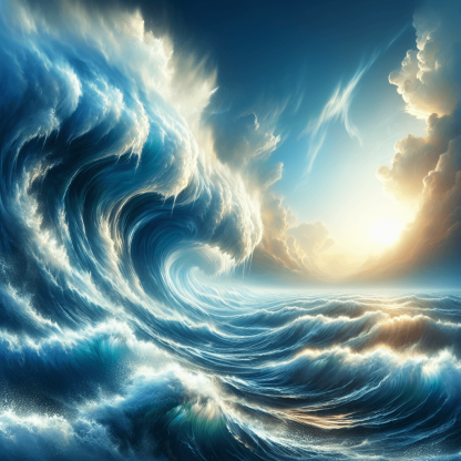Ocean Wave Crescendo DIY Paint By Numbers