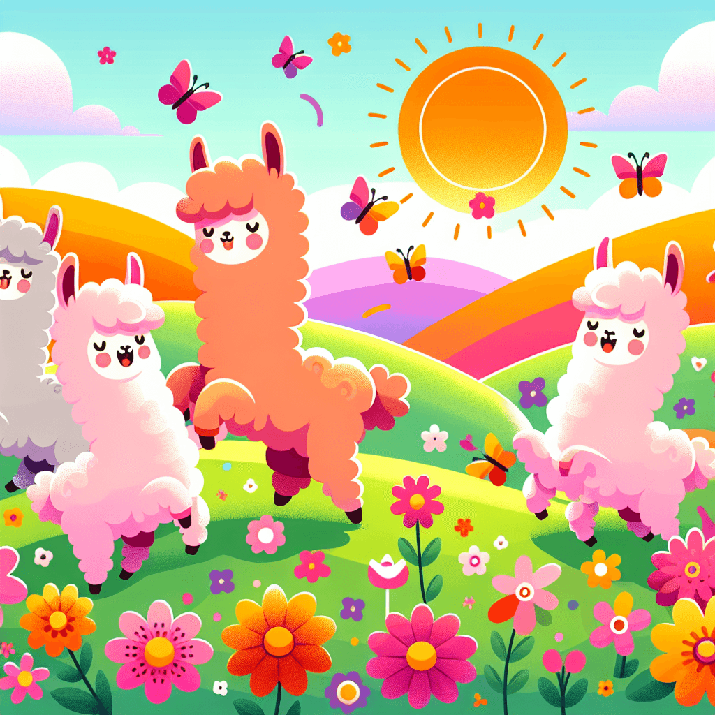 Cuddly Alpacas Paint By Numbers Art