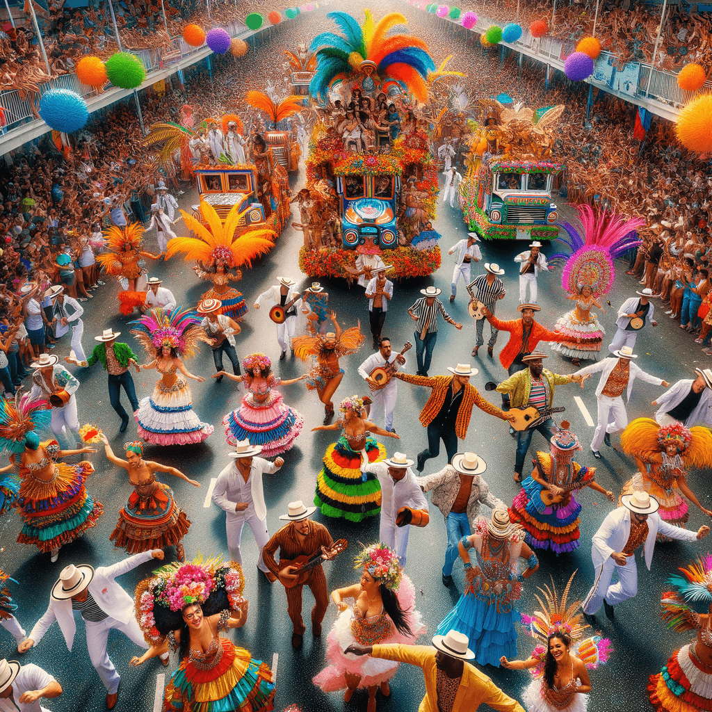 Carnival Of Barranquilla - Colombia Paint By Numbers